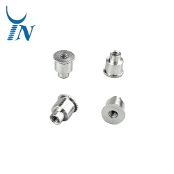 M3 through hole knurled threaded standoffs nickel plated rivet