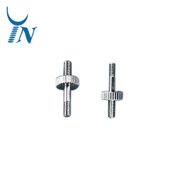 Double Male Thread Screw M3 M2.5 Straight Knurled thumb screw